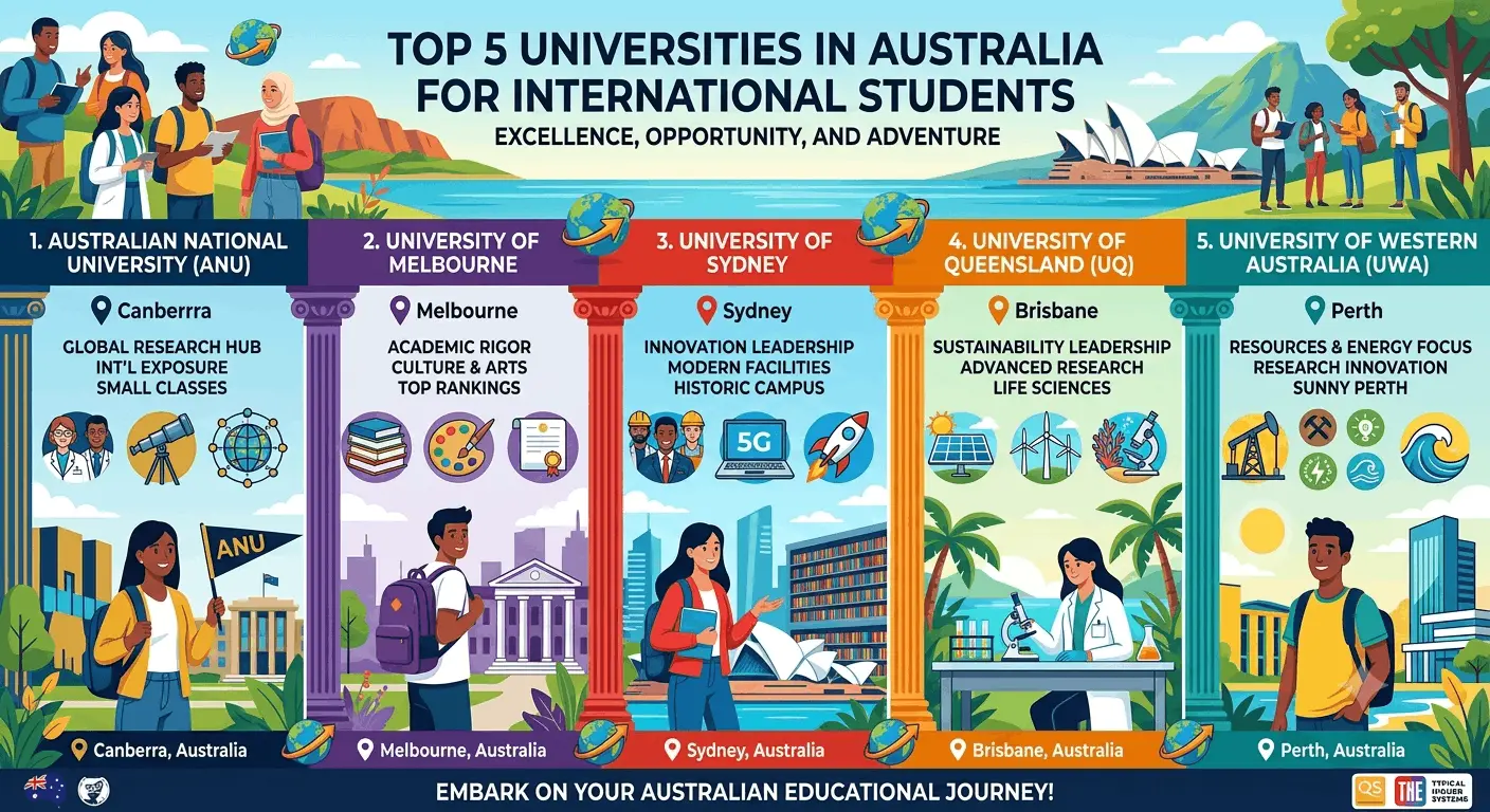 Top Australian Universities for International Students | Study in Australia