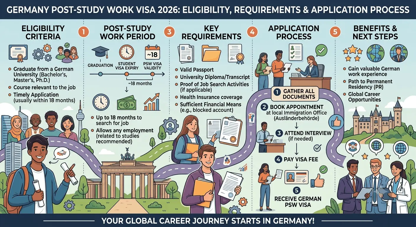 Germany Post-Study Work Visa 2026: Eligibility, Requirements & Application Process