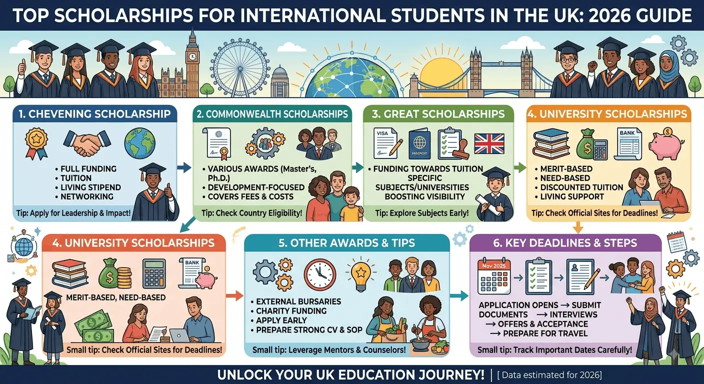 Top Scholarships for International Students in the UK: 2026 Guide